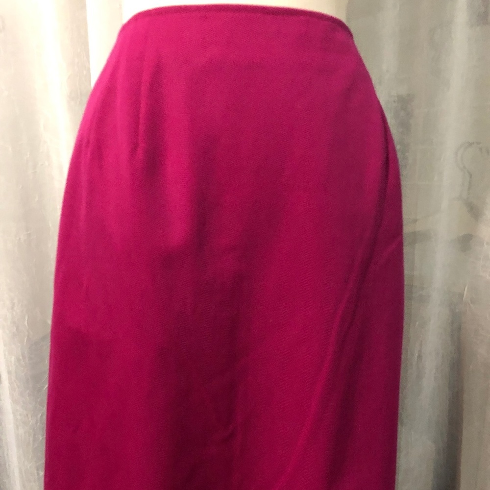 Bernard Holtzman Hot Pink Women's 100% Wool A-Line